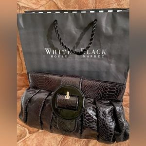 Large White House Black Market Evening clutch